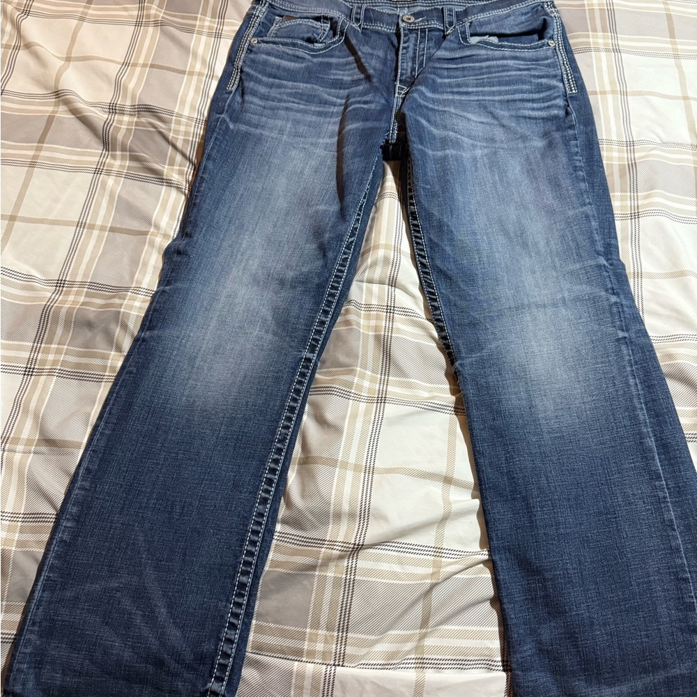 Men’s Buckle Black jeans Size 38R bootleg